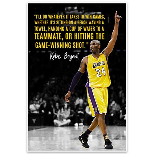 Kobe Bryant Do Whatever Motivational Quote Wall Art Poster