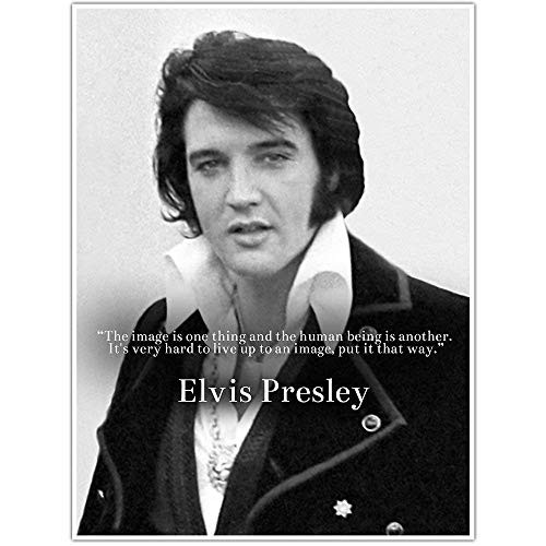Elvis Presley Live up to an Image Quote Wall Art Poster