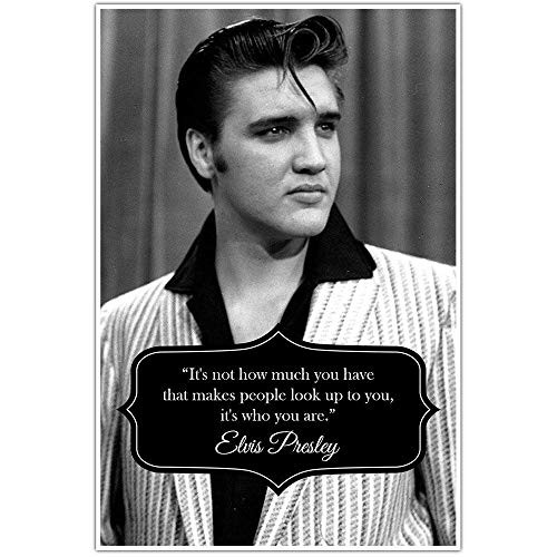 Who You Are Elvis Presley Quote Wall Art Poster
