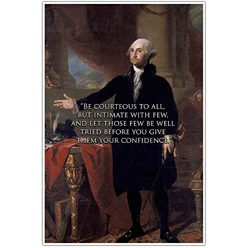 Be Courteous George Washington Quote Poster