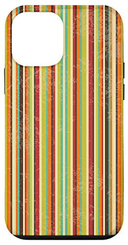 iPhone 12 mini Vintage Stripes Lines Colorful Retro Stripes Stylish Pattern Case