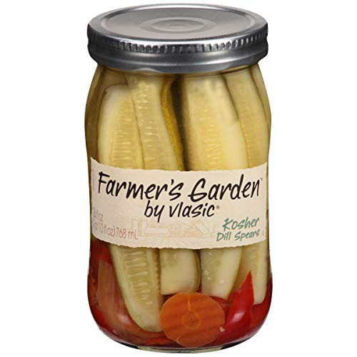 Farmers Garden by Vlasic Kosher Dill Pickle Spears Keto Friendly 6 - 26 FL OZ Jars