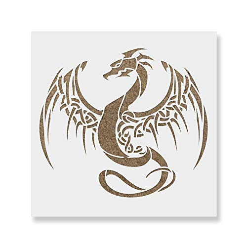 Dragon Stencil - Reusable Stencils for Painting - Create DIY Dragon Crafts and Decor