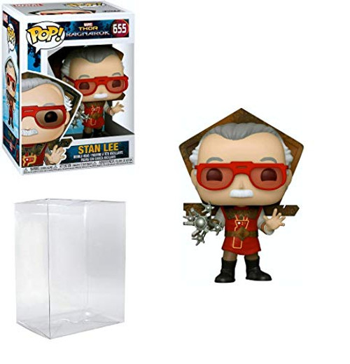 Stan Lee Thor Ragnarok 655 Marvel Movies Pop Vinyl Figure Includes Compatible EcoTek Pop Box Protector Case Stan Lee Thor Ragnarok 655 Marvel Movies Pop Vinyl Figure Includes Compatible EcoTek Pop Box Protector Case