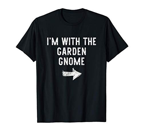 Im With The Garden Gnome Costume Halloween Matching Couple T-Shirt