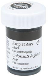 Wilton Icing Colors 1 Ounce Black W610-981  6-Pack