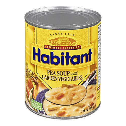 Habitant Pea With Garden Vegetable Soup 796ml  Imported from Canada