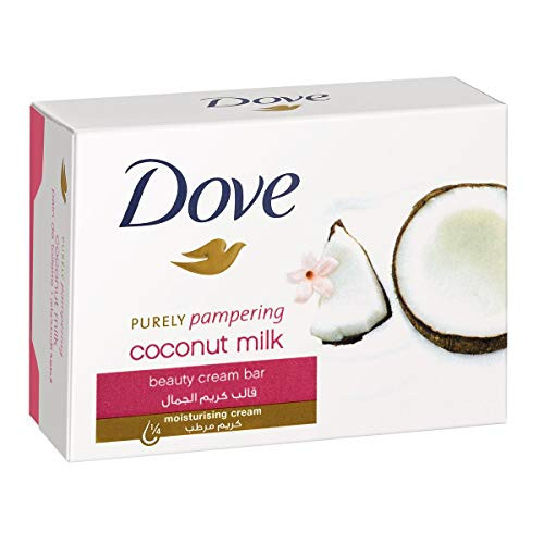 Dove Purely Pampering Beauty Bar Coconut Milk with Jasmine Petals 3.5 Oz   100 Gr  Pack of 12 Bars