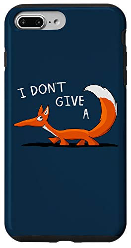 iPhone 7 Plus 8 Plus I Dont Give A Fox I Dont Care Funny Cute Fox Case