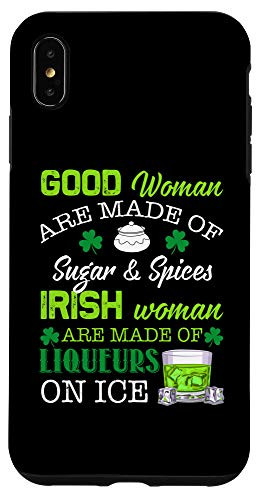 iPhone XS Max Irish Woman Are Made Of Liqueurs Shamrock Shenanigan Gift Case