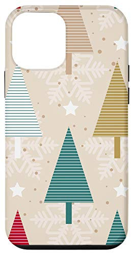 iPhone 12 mini Christmas Tree Lines Pattern Cute Phone Case