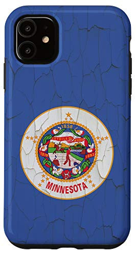 iPhone 11 Minnesota Flag MN Grunge Wall Case