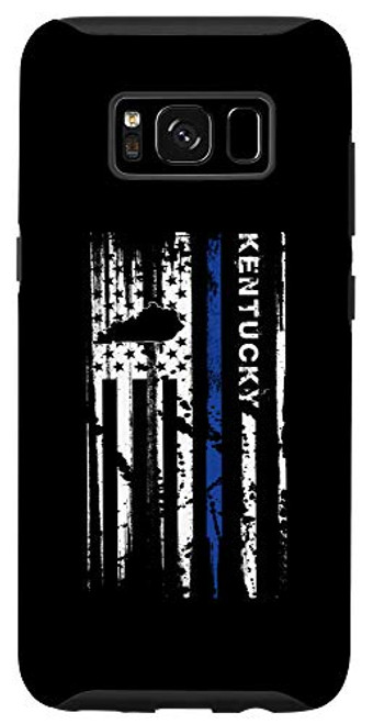 Galaxy S8 Kentucky Cop Thin Blue Line LEO Police American Flag Case