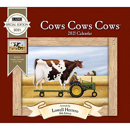 The Lang Companies 2021 Cows Cows Cows Special Edition Wall Calendar