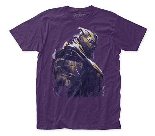 Avengers End Game Thanos Fitted Jersey tee  XL  Purple
