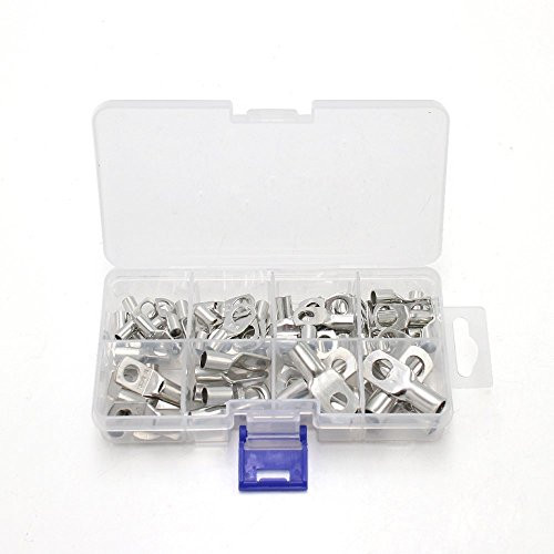 WINGONEER 60pcs Bolt Hole Tinned Copper Terminals set-Wire terminals connector Cable lugs Battery SC Terminals Glimpse of Mouth WINGONEER 60pcs Bolt Hole Tinned Copper Terminals set-Wire terminals connector Cable lugs Battery SC Terminals Glimpse of Mouth