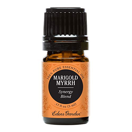 Edens Garden Marigold Myrrh Essential Oil Synergy Blend 100 percent Pure Therapeutic Grade Cold Flu and Detox 5 ml Edens Garden Marigold Myrrh Essential Oil Synergy Blend 100 percent Pure Therapeutic Grade Cold Flu and Detox 5 ml