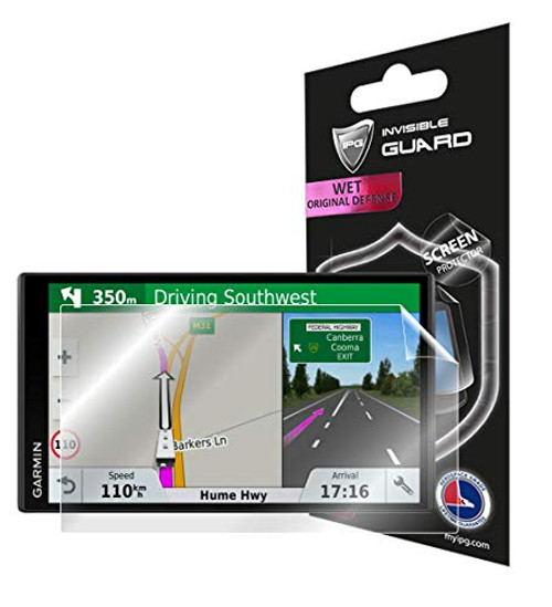 IPG for Garmin RV 770 NA LMT-S Navigator 6.95 inch Display Screen Protector Invisible Ultra HD Clear Film Anti Scratch Skin Guard - Smooth Self-Healing Bubble -Free