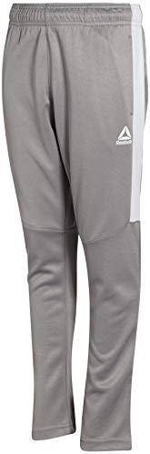 Reebok Boys Athletic Performance Tricot Jogger Pants Grey Mesh Size X-Large