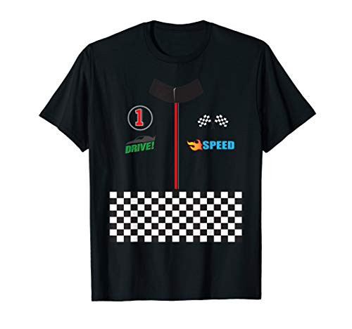 Funny Race Car Driver Halloween Pilot Racer Easy Costume T-Shirt Funny Race Car Driver Halloween Pilot Racer Easy Costume T-Shirt