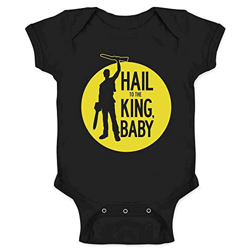 Hail to The King Baby Horror Army Zombie Black 6M Infant Baby Boy Girl Bodysuit Hail to The King Baby Horror Army Zombie Black 6M Infant Baby Boy Girl Bodysuit