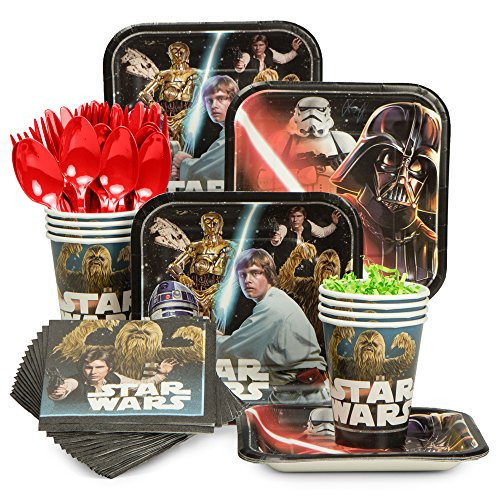 Costume SuperCenter Star Wars Classic Standard Tableware Kit  Serves 8