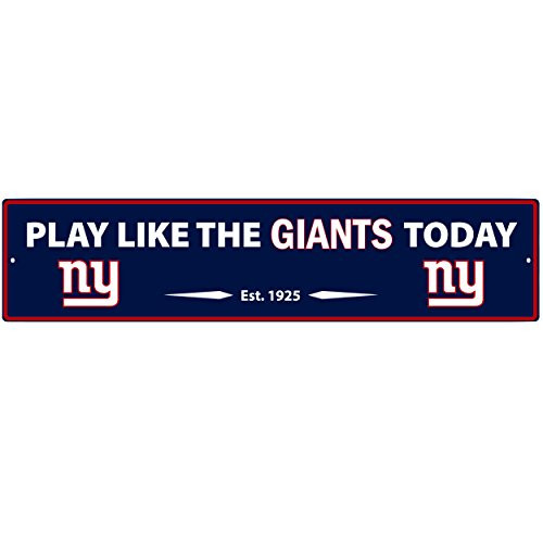 NFL New York Giants Street Sign Wall Plaque