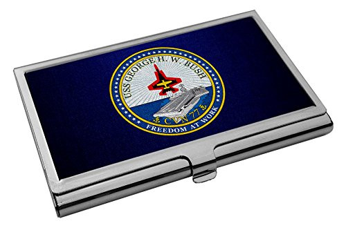 Business Card Holder - US Navy USS George H. W. Bush  CVN-77