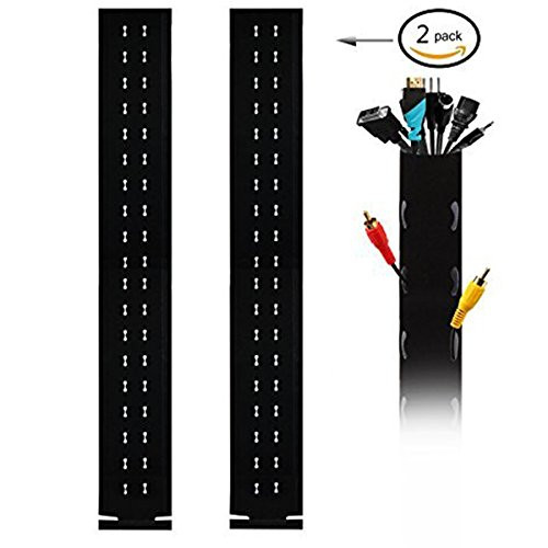 Cable Sleeve Management,Cord Management System for TV / Computer / Home Entertainment, 40 inch Flexible Cable Sleeve Wrap Cover Organizer (Pack of 2)