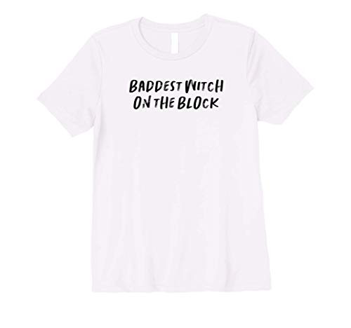 Womens Funny Aunt Gift Auntie Gifts Baddest Witch on the Block Premium T-Shirt