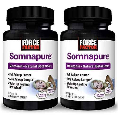Force Factor Somnapure DrugFree Sleep Aid for Adults White 60 Count