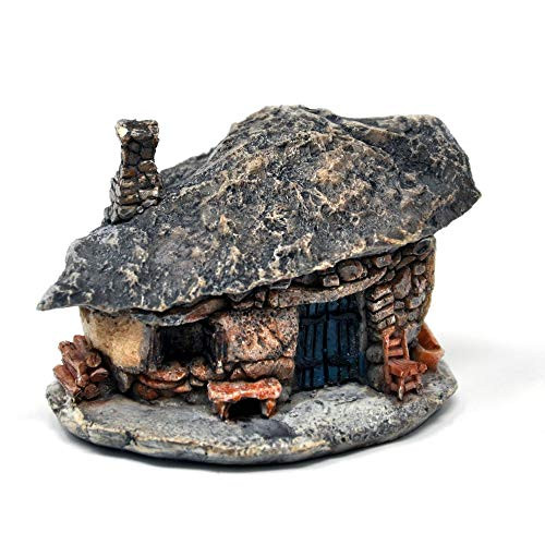 Miniature Fairy Garden Micro Mini Rock Blue Door Troll House