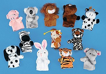 Fun Express Animal Finger Puppets (12 Piece)