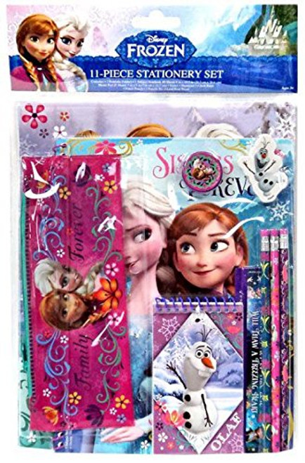 Disney Frozen Elsa & Anna 11 Piece School Supply Stationary Set Disney Frozen Elsa & Anna 11 Piece School Supply Stationary Set
