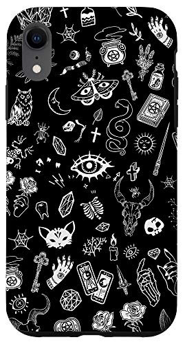 iPhone XR Witchy Gothic Black Spiritual Magic Wicca Mystic Witchcraft Case