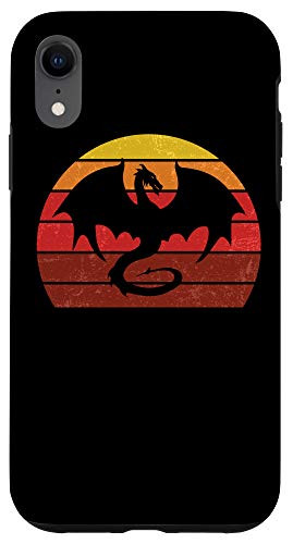 iPhone XR Vintage Tabletop RPG gamer Dragon Scene game night Case