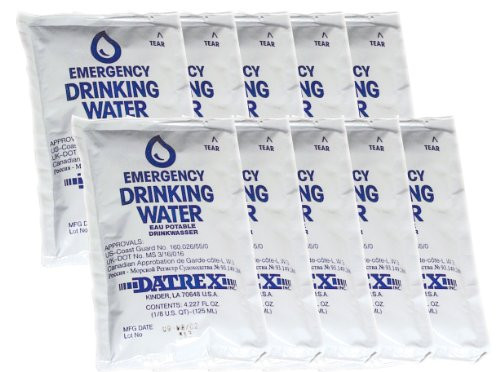 Emergency Water Pouches - 10-pack of Pouches for Drinking Water Storage Emergency Water Pouches - 10-pack of Pouches for Drinking Water Storage