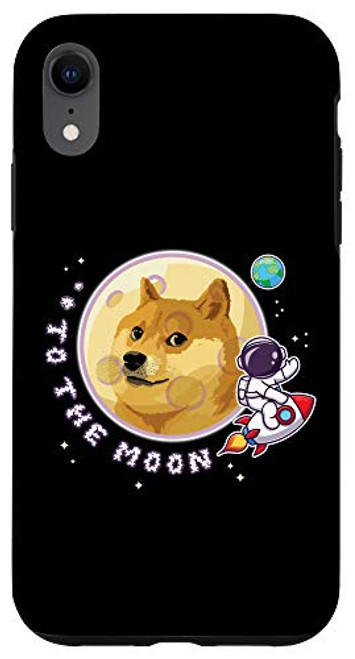 iPhone XR Dogecoin To the Moon Doge HODL Rocket Crypto Meme Case iPhone XR Dogecoin To the Moon Doge HODL Rocket Crypto Meme Case