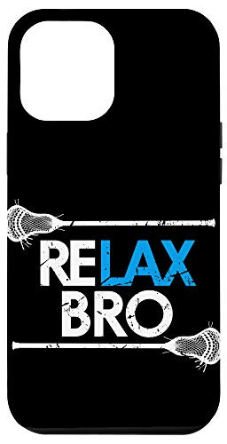 iPhone 12 Pro Max RELAX Bro Lacrosse T Shirt Funny Vintage Design LaX Team Case
