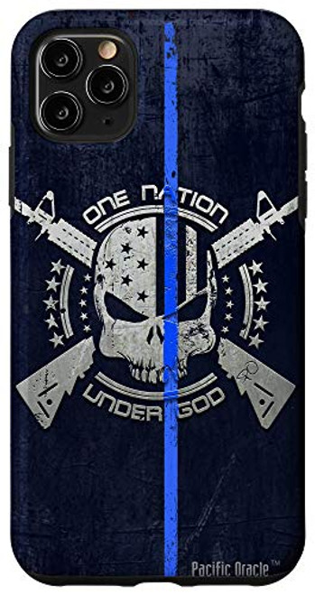 iPhone 11 Pro Max Epic Police Thin Blue Line Support Gift USA Flag Skull Case iPhone 11 Pro Max Epic Police Thin Blue Line Support Gift USA Flag Skull Case