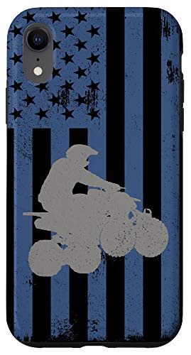 iPhone XR Quad Biker American Flag ATV Four Wheeler Quad Bike Case