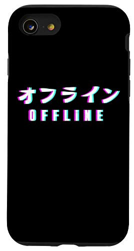 iPhone SE  2020    7   8 Aesthetic Offline Japanese Text Vaporwave Synthwave Japan Case