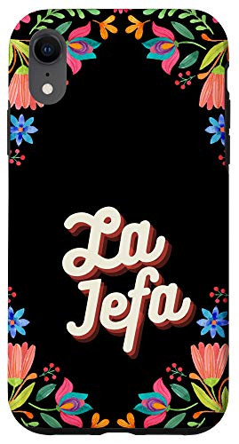 iPhone XR La Jefa Latina Latinx Mexican Floral Design Phone Case Case
