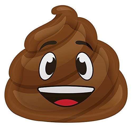 Happy Birthday Poop Emoji Party 9" Plates (24) Party Bundle