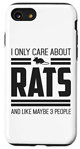 iPhone SE  2020    7   8 Only Care About Rats Pet Rat or Mouse Case