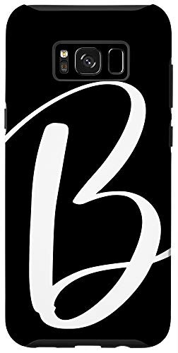 Galaxy S8plus  Black  and  White Personalized Phone Cases with Letter BInitial Case