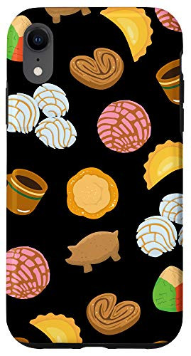 iPhone XR Conchas Pan Dulce Pattern Black Phone Case Latina Gift Case Case