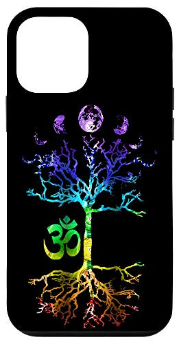 iPhone 12 mini Phases of the Moon Tree of Life Om Chakra Case
