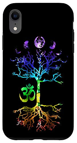 iPhone XR Phases of the Moon Tree of Life Om Chakra Case