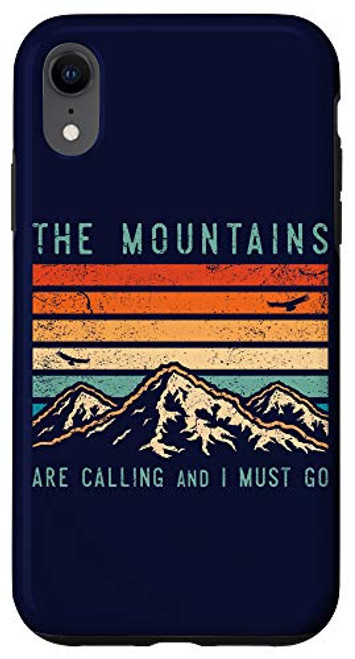 iPhone XR Mountains are Calling  and  I Must Go Retro Vintage 80s Mountain Case